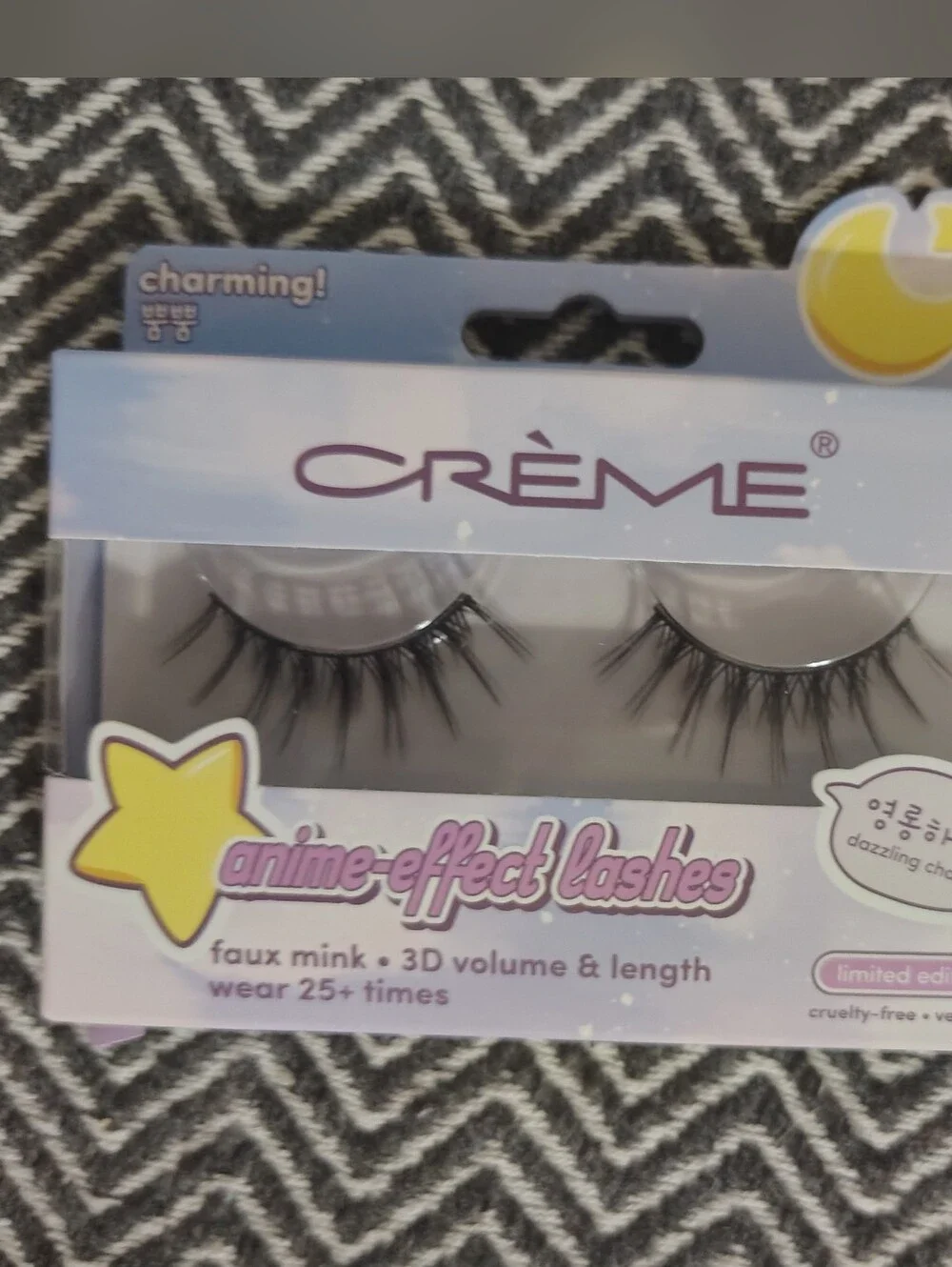 3 For $10🆕CRÈME Anime-Effect Faux Mink Lashes in Black
